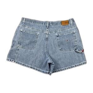 Vintage Y2K Tommy Hilfiger Women’s Sx 16 Demin Jean Shorts 100 Cotton 6 Pocket